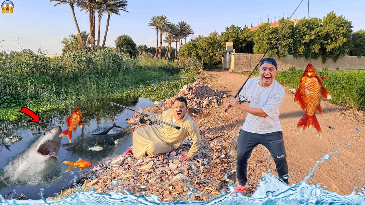 لما ابوك واخوك الصغير يروحوا ￼يصتادوا سمك 🎣 عمر رما السمك بعد مصتادوا |عمر نصر 