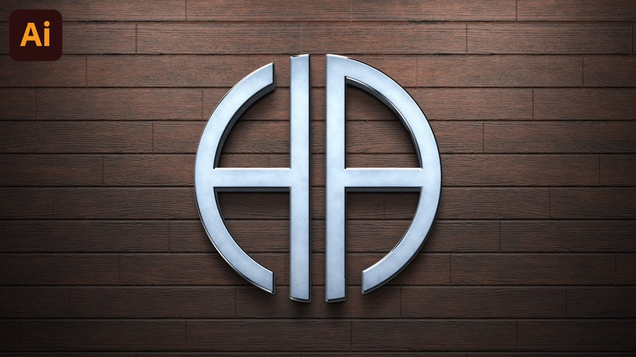 Logo design in illustrator | Logo design tutorial | Letter logo design (HA) | Jammu Graphics