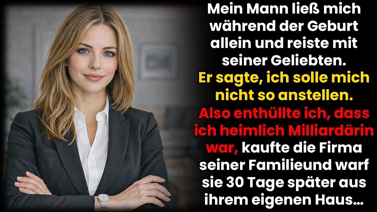 Mein Mann ließ mich bei der Geburt unseres Babys allein – und reiste mit seiner Geliebten