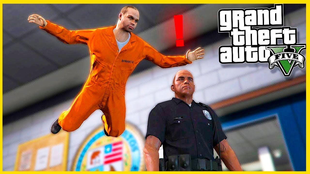 HRAJU JEDEN DEN JAKO VĚZEŇ NA ÚTĚKU V GTA ! (GTA 5 Módy)