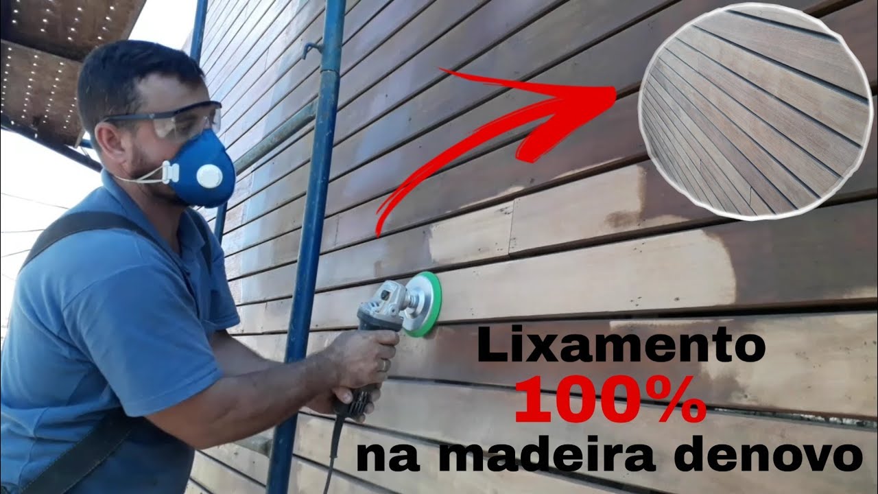 Restauração de deck de madeira. Retirar verniz  de madeiras