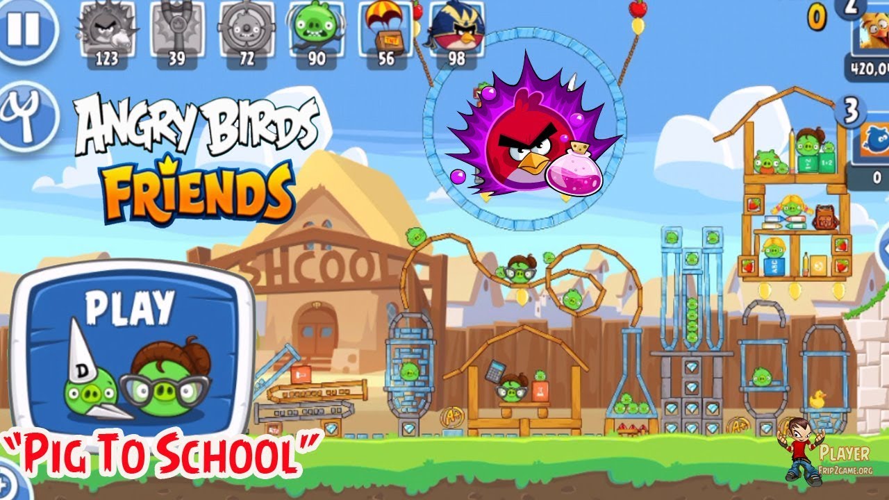 Angry Birds Friends 2019 - Pig To School Tournament Walkthrough Gameplay