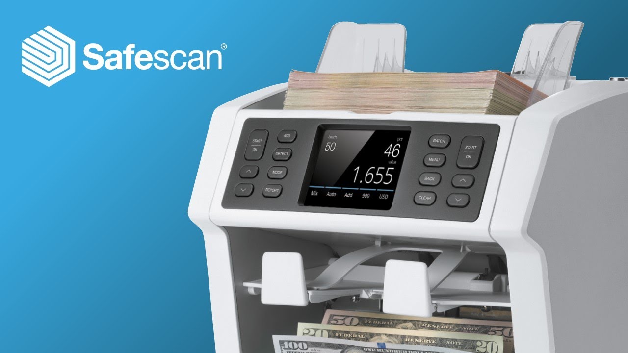 Safescan 2985-SX - Professional Bill Counter & Sorter
