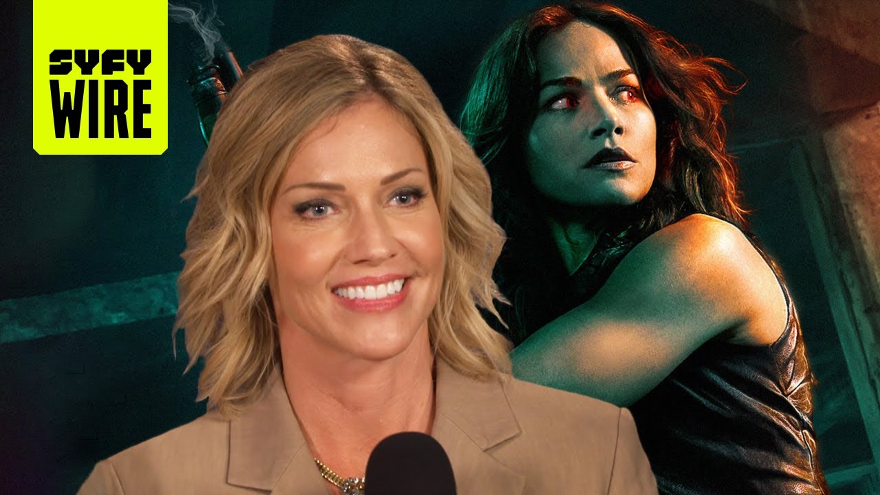Tricia Helfer Is Van Helsing's Dracula | SDCC 2019 | SYFY WIRE