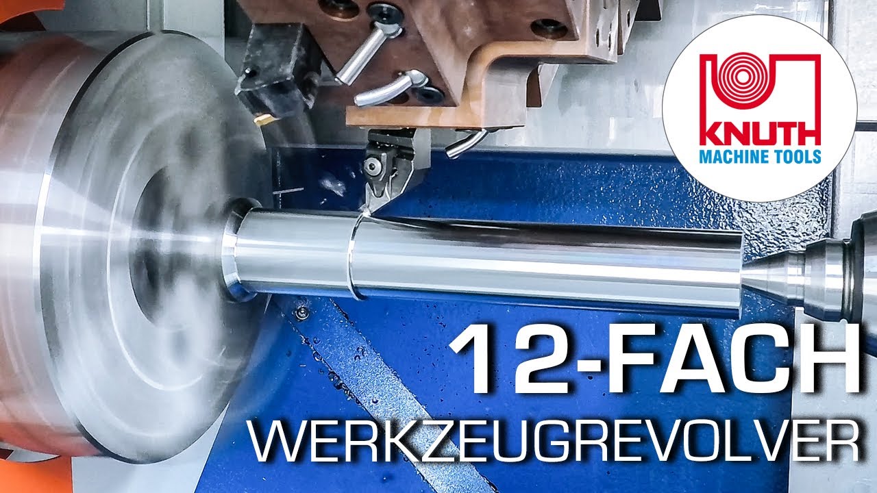 CNC Schrägbettdrehmaschine mit angetriebenen Werkzeugen für axiale und radiale Bohr-und Fräsarbeiten