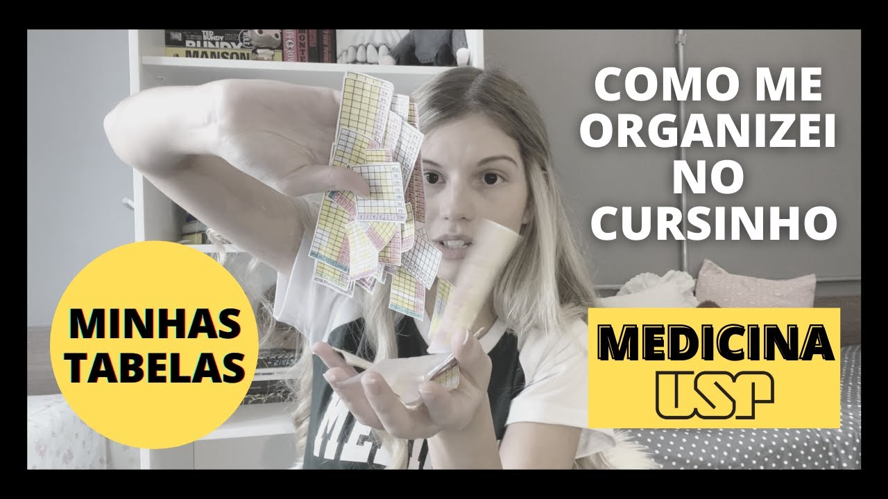COMO ME ORGANIZEI NO CURSINHO || MEDICINA USP || Verena Paccola