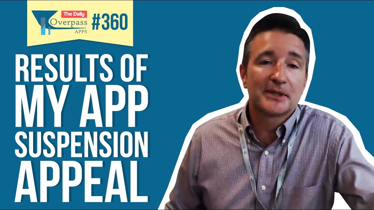 Results of My App Suspension Appeal