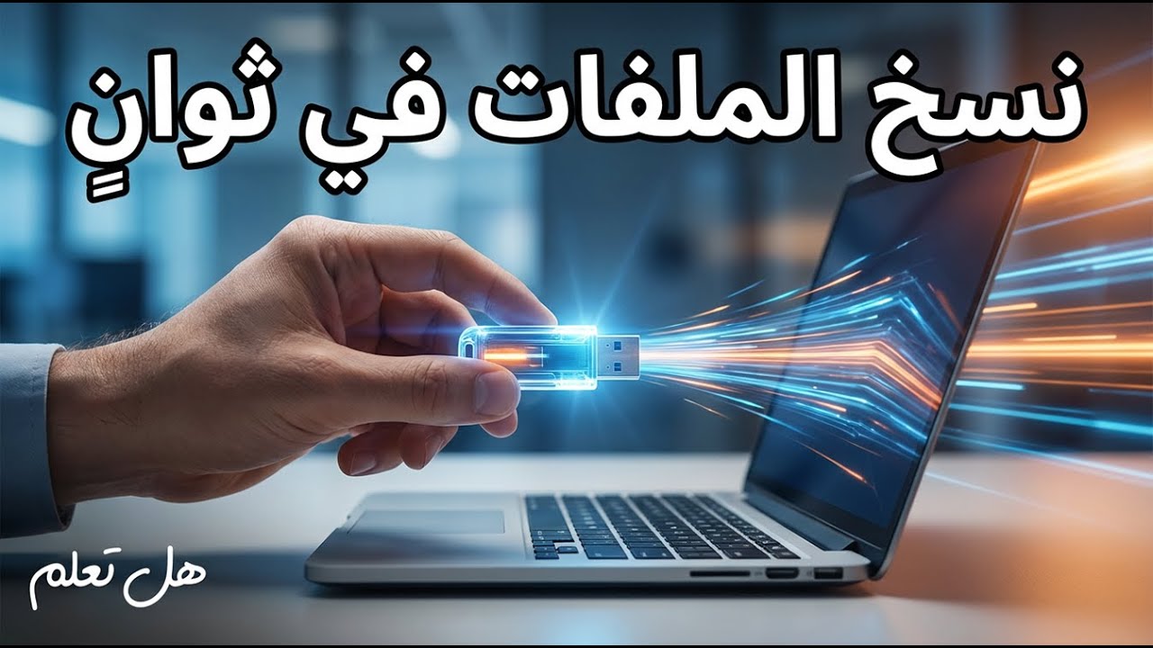 سر نقل الملفات من الفلاشة للكمبيوتر في أقل من دقيقة (للمحترفين والمبتدئين)