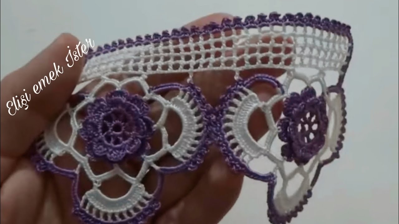Herkes severek yapsın diye yaptım! Zarif ve şık SEVİLEN havlu kenarı modeli! #knitting #crochet