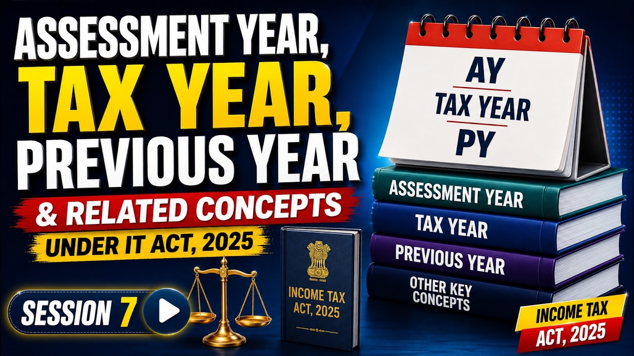 Assessment Year, Tax Year, Previous Year and Related Concepts under the IT Act 2025