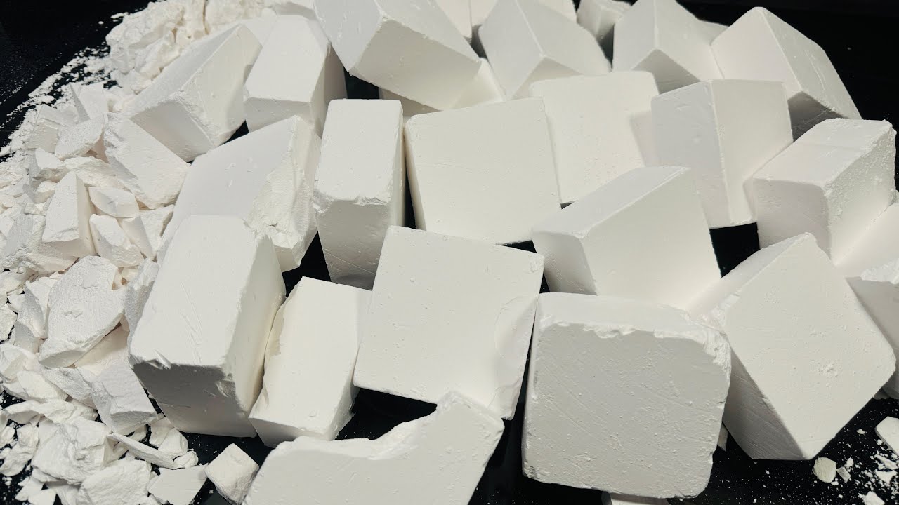 HB🎉 Soft & Crispy Gym Chalk ASMR Crush | Super Satisfying Crunch Sounds