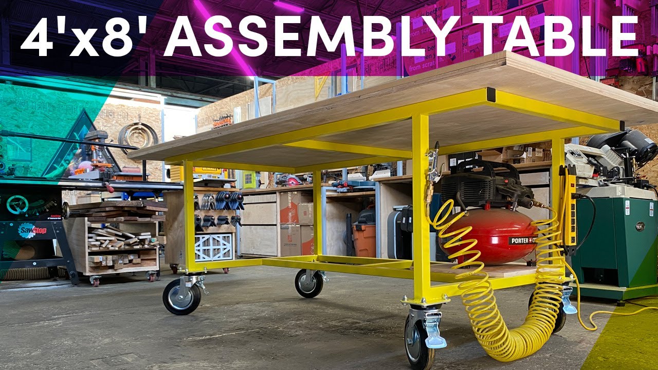 Making a 4' x 8' assembly table for my workshop