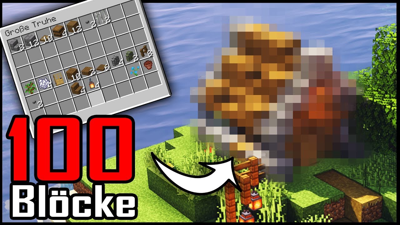 Nur 100 Blöcke für ein Minecraft Haus 🏡 Minecraft Haus bauen deutsch