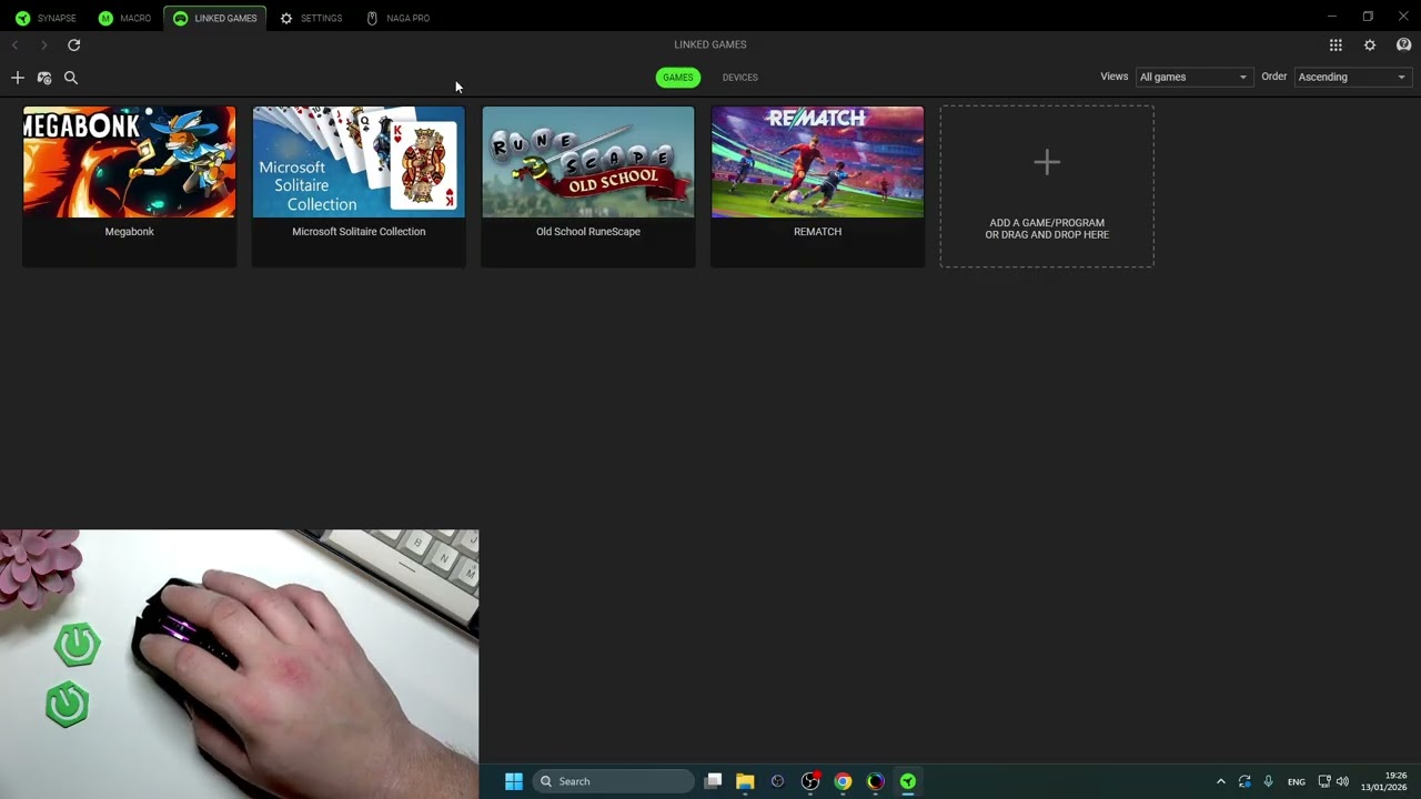 RAZER NAGA PRO – How to Factory Reset