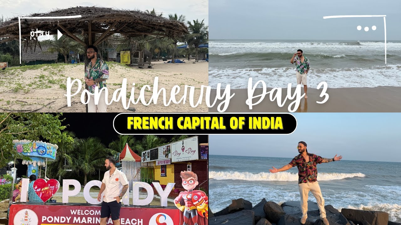 Pondicherry Day 3 Vlog | Paradise Beach, Eden Beach & Full Trip Budget