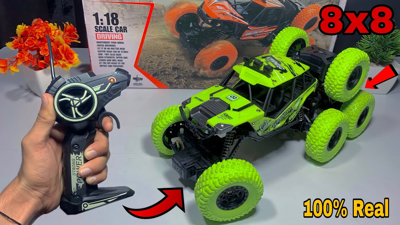 RC Offroad 8 Wheels Rock Crawler Rc car Unboxing & Testing  - MKR Modified