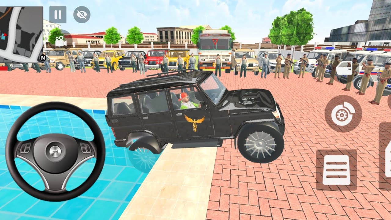Modified Police Car 🚨 Indian Gangster Open World Rampage | Android Simulator Gameplay 🚓