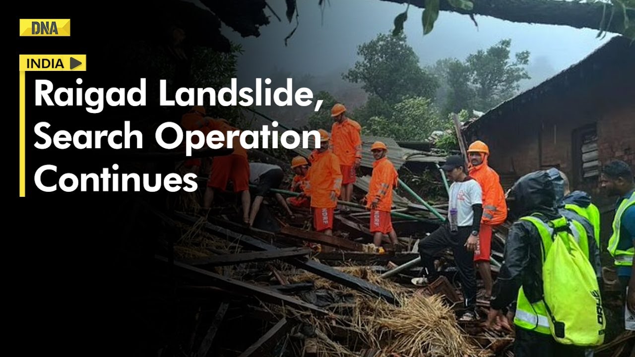 Maharashtra Landslide: Death Toll In Raigad Landslide Climbs To 26; Search Operation Continues