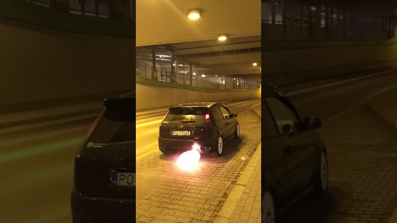 Fiesta ST Omex - pops , bangs and flames in tunel