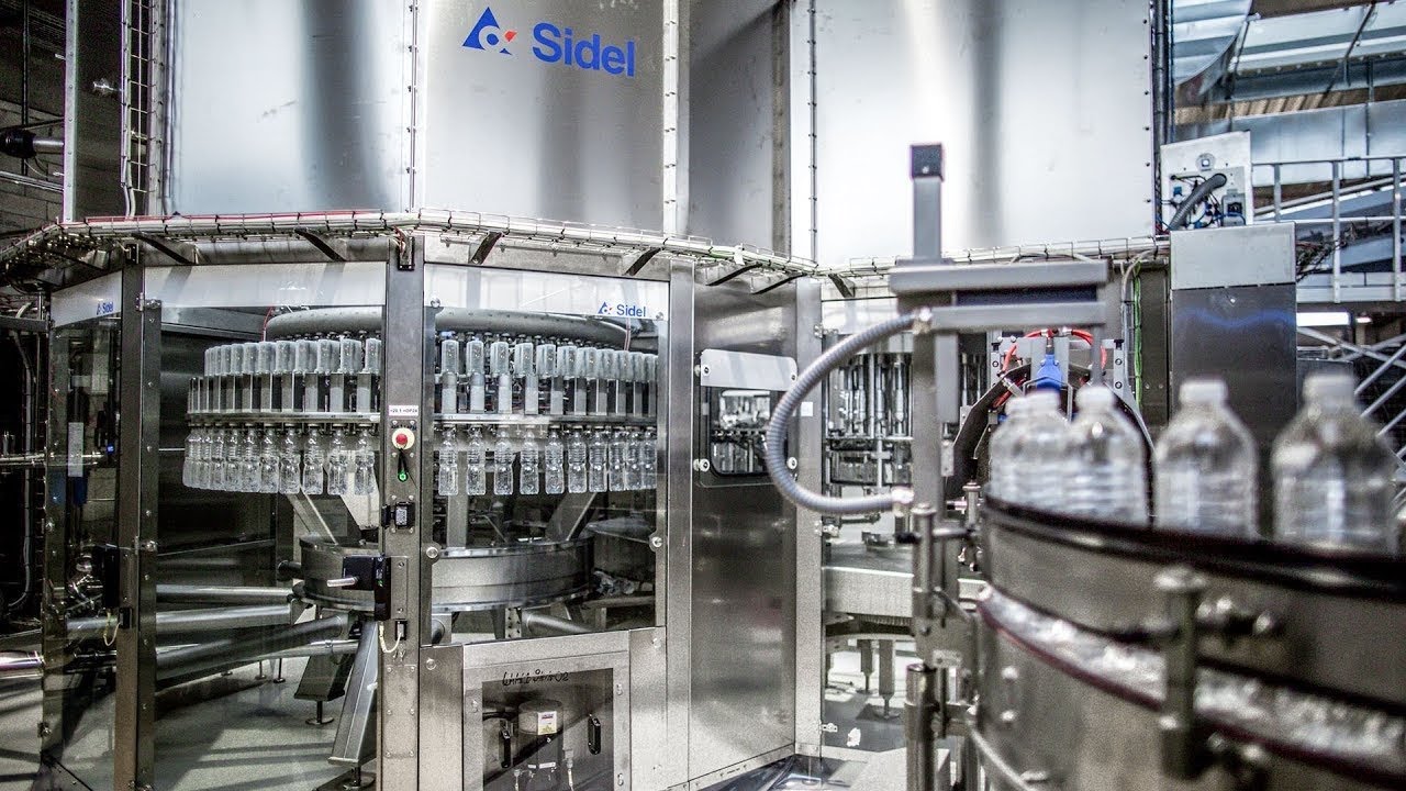 Ind001Q # Water factory with PET Bottle made by Sidel vs Krones vs KHS = Automation B&R + Siemens