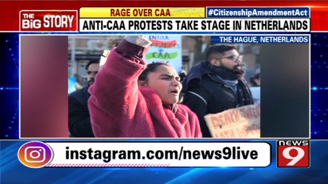 Anti-CAA protest in Netherlands