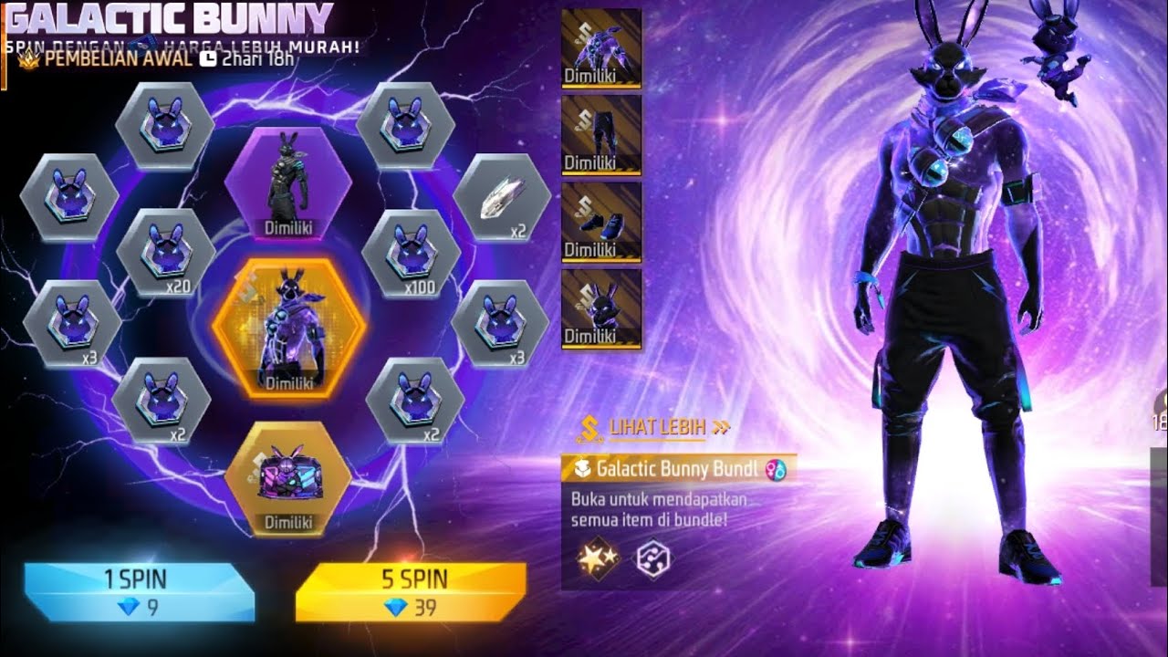 GALATIC BUNNY! kira Kira abis berapa nih?! BUNDLE BUNNY KECE! #gamerpemula
