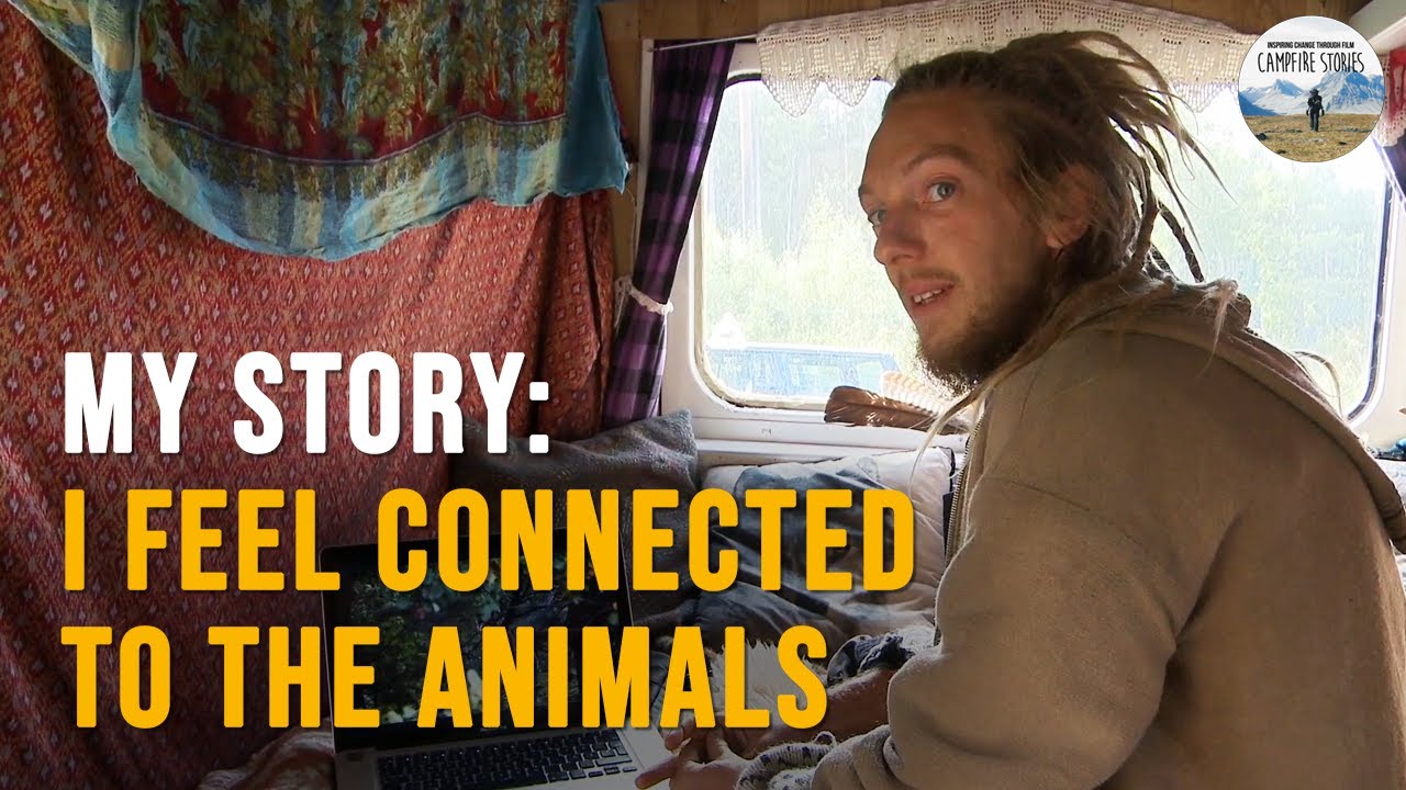 Andris Fågelviskare Interacts with Wild Animals in Sweden Forest