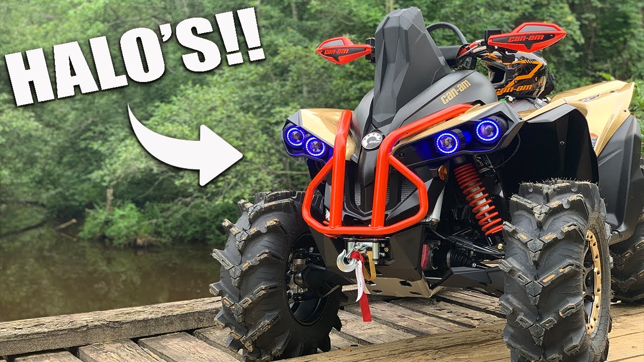 HOW TO INSTALL HALOS ON AN ATV! 2019 Canam Renegade 1000 XMR