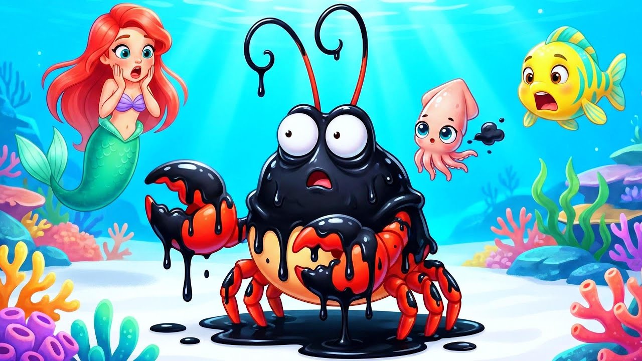 Sebastian Opens a CRAZY Car-Wash Spa😂🦀 Ariel Can’t Believe This Mess! | The Little Mermaid Animation