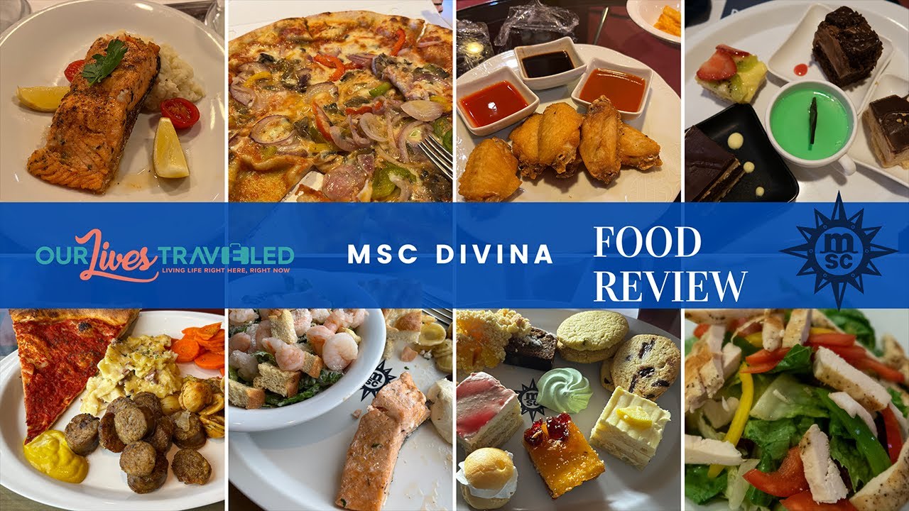 MSC Divina Cruise Vlog: Part 2 of Full Review - Food Review