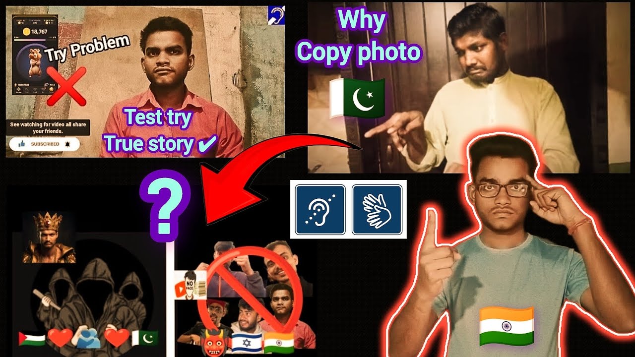 Why copy photo deaf Pakistan 🇵🇰🧏 || Positive deaf India 🇮🇳 true story ✔️ || All world love deaf 🌍🧏❤️