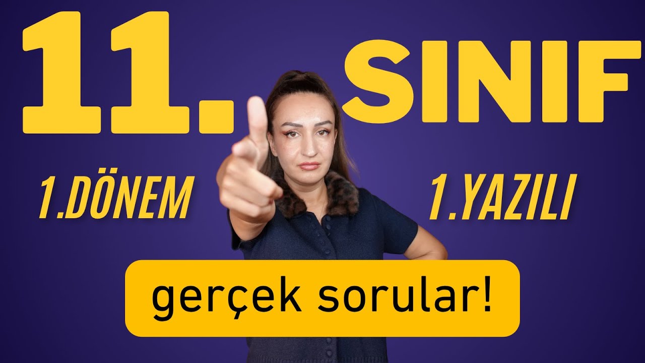 11.SINIF EDEBİYAT 1.DÖNEM 1.YAZILI SORULARI - GERÇEK SORULAR DİKKAT!