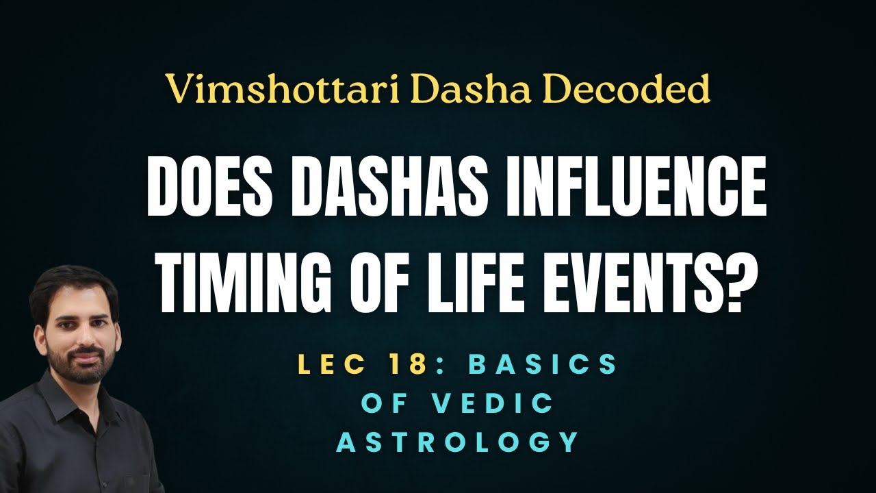 Why Timing is Everything: The Science of Vimshottari Dasha | Lec 18 Vedic Astrology