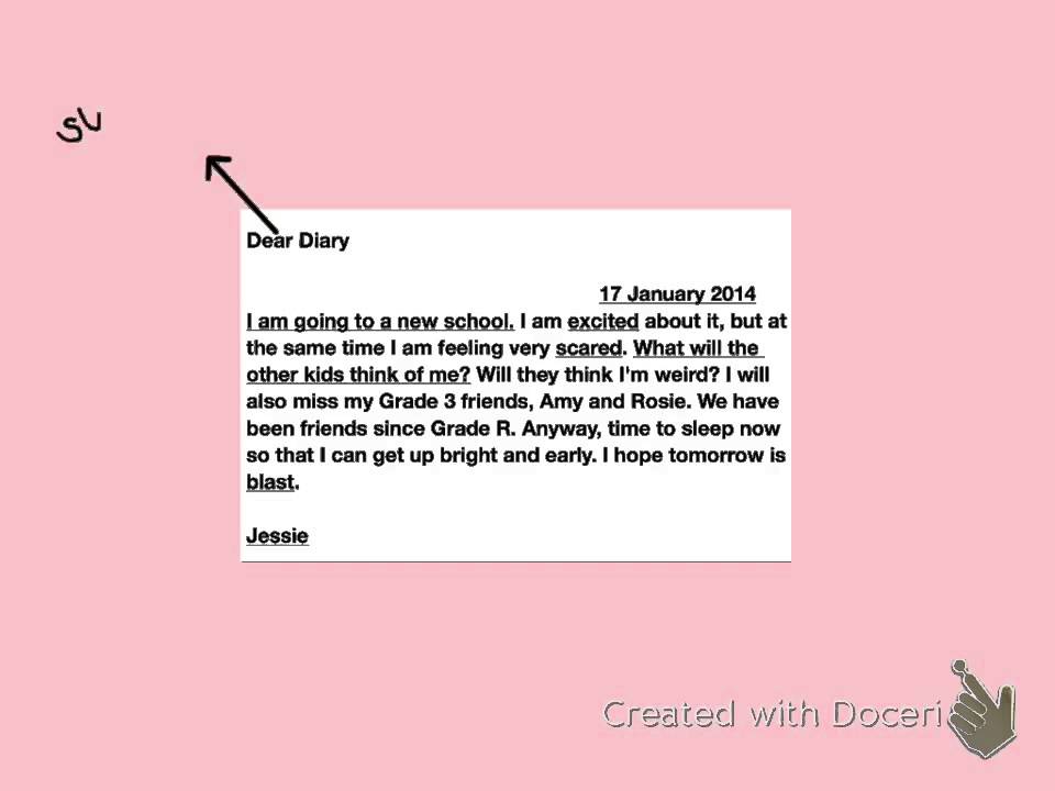 Flipped Lesson: How to Write a Diary Entry
