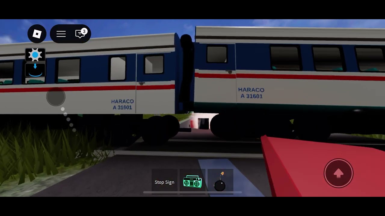 Car on a train crossing🚂