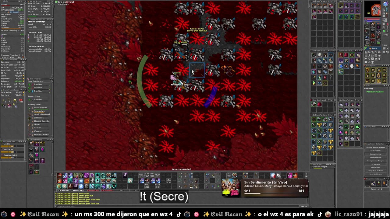 🔴EN VIVO: SORCERER POV | #tibia  #hunting  #ms