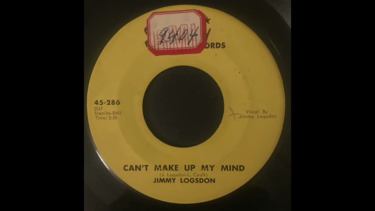 Jimmy Logsdon - Can't Make Up My Mind - STARDAY - Kentucky legend