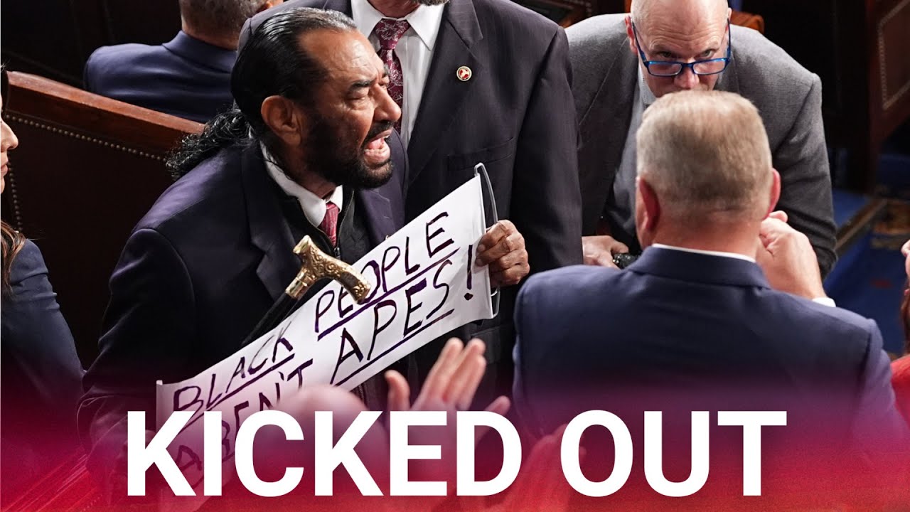 Democrat AL Green ruthlessly ejected from State of the Union for second year in a row