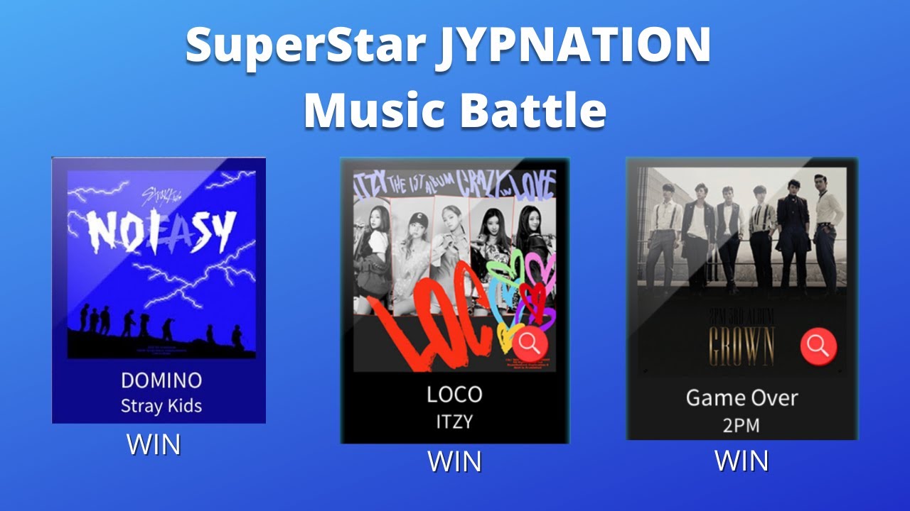 SuperStar JYPNATION Music Battle: DOMINO, LOCO, Game Over (3 WINS)