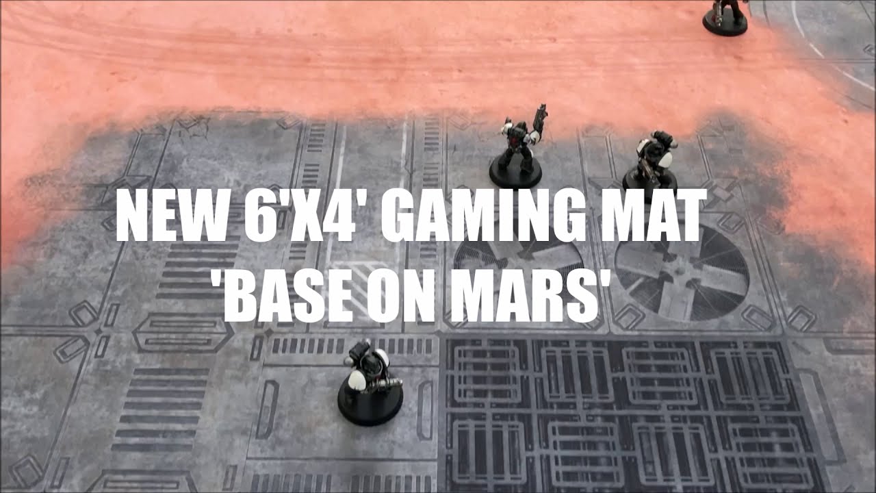 6'x4' 'Base on Mars' neoprene gaming mat