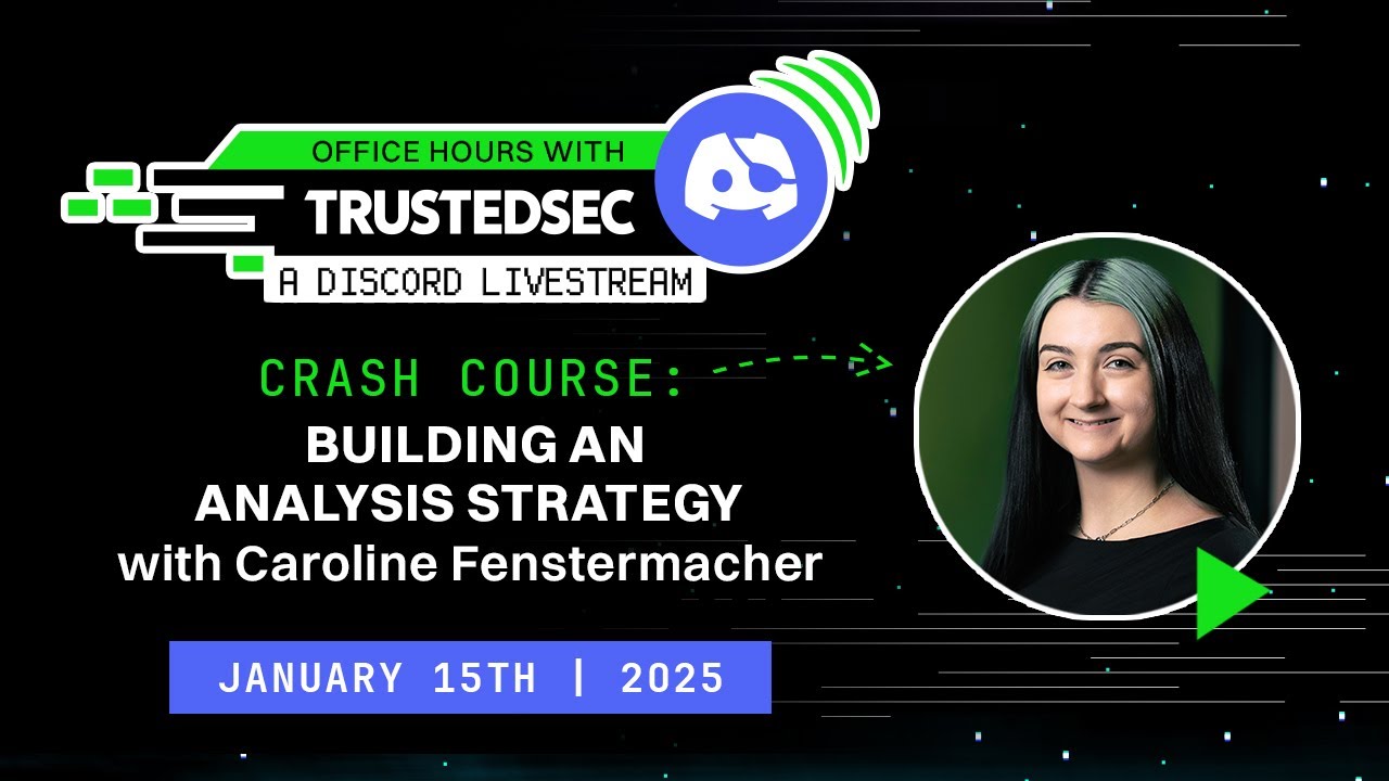 Discord Livestream - Crash Course: Building an Analysis Strategy