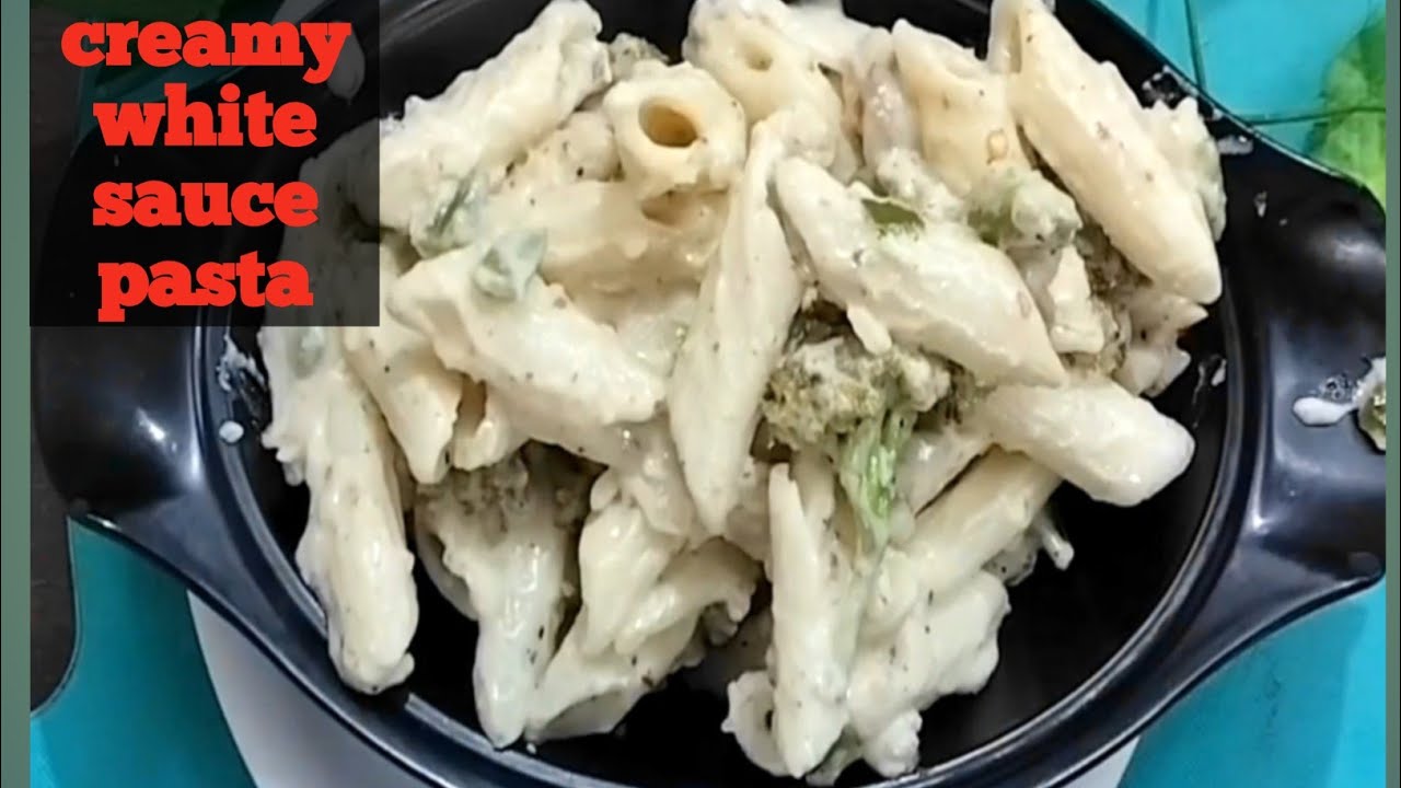 white sauce pasta recipe!creamy cheese white sauce pasta!alfredo pasta recipe