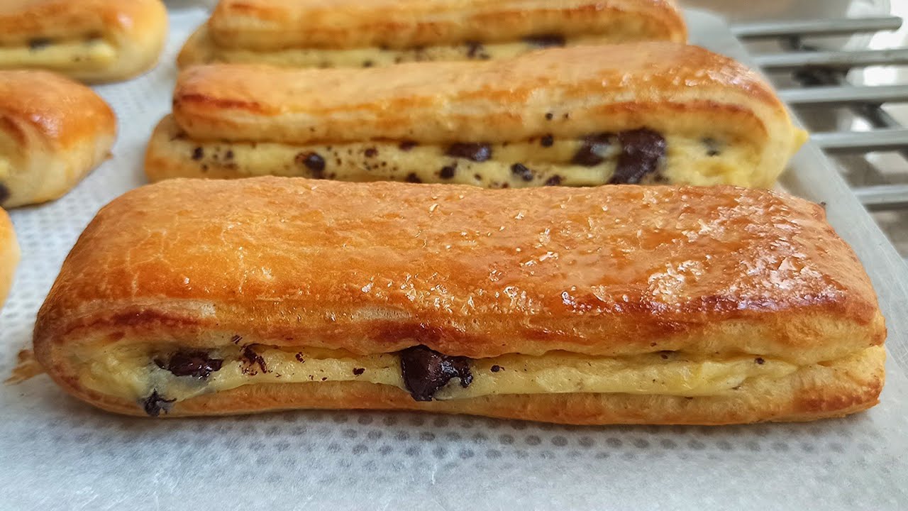 НЕОБЫЧНАЯ ШВЕЙЦАРСКАЯ БРИОШЬ С КОНДИТЕРСКИМ КРЕМОМ И ШОКОЛАДНЫМИ ЧИПСАМИ!! ВКУС ТОП!!