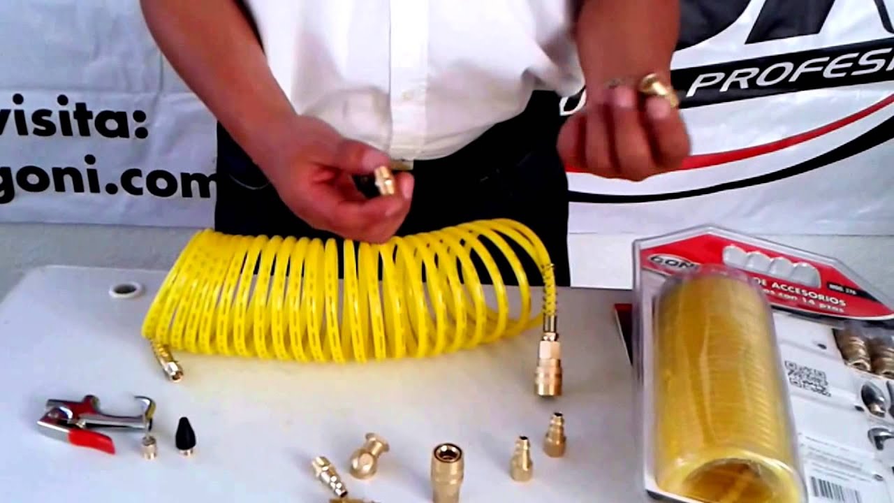 Juego de accesorios neumáticos GONI modelo 376