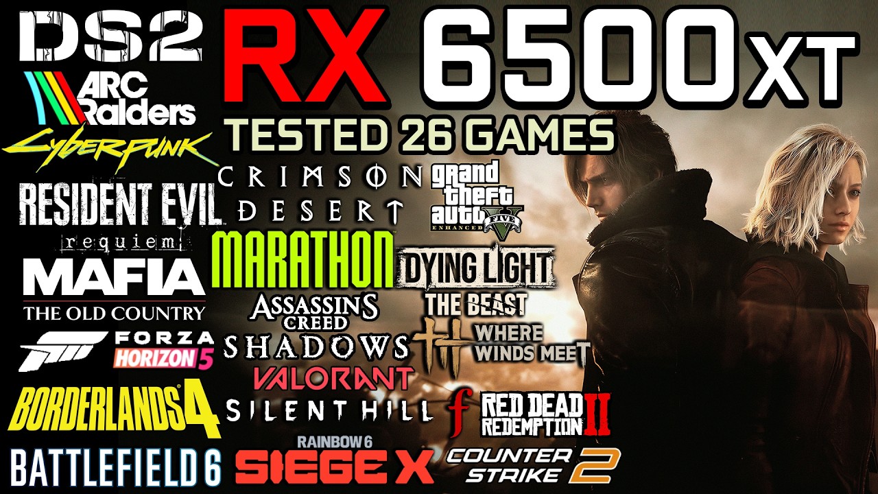 RX 6500 XT in 2026 : Test in 26 Games - Gaming Test in 2026