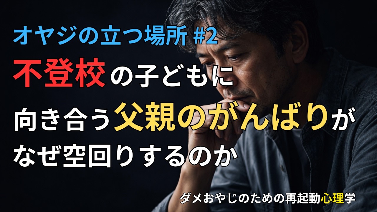 不登校の子どもに向き合う父親のがんばりが、なぜ空回りするのか