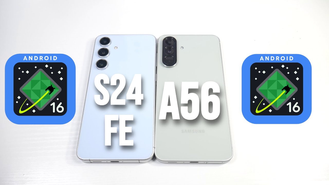 Полный тест скорости Samsung Galaxy S24 FE против Galaxy A56! (One UI 8, анимация, рендеринг, PUBG)