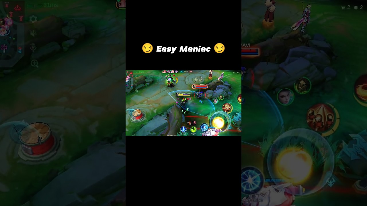 😏 X.Bong Easy Maniac 😏 #mlbb #mlbbshorts #xbongshorts #maniac #slowplayz7 #xbong