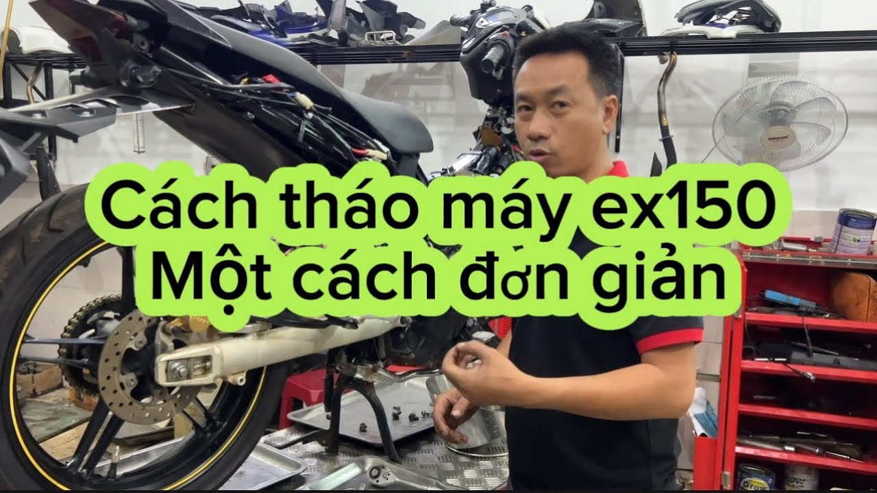Chi tiết  tháo máy ex150 một cách dễ dàng. #lammayexciter150 #exciter135 #ruafullxe #cachthaomayex