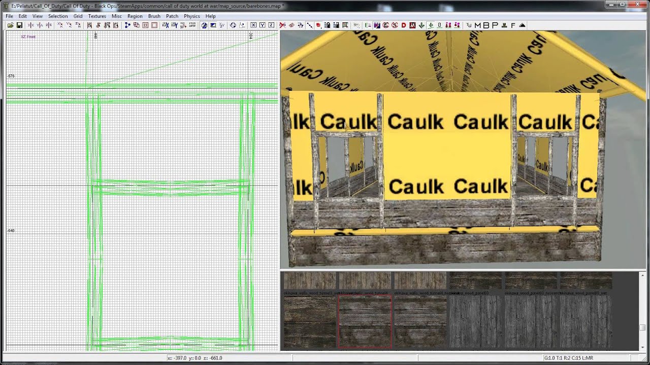 CoD WaW Radiant (Speed Mapping) - Japanese hut
